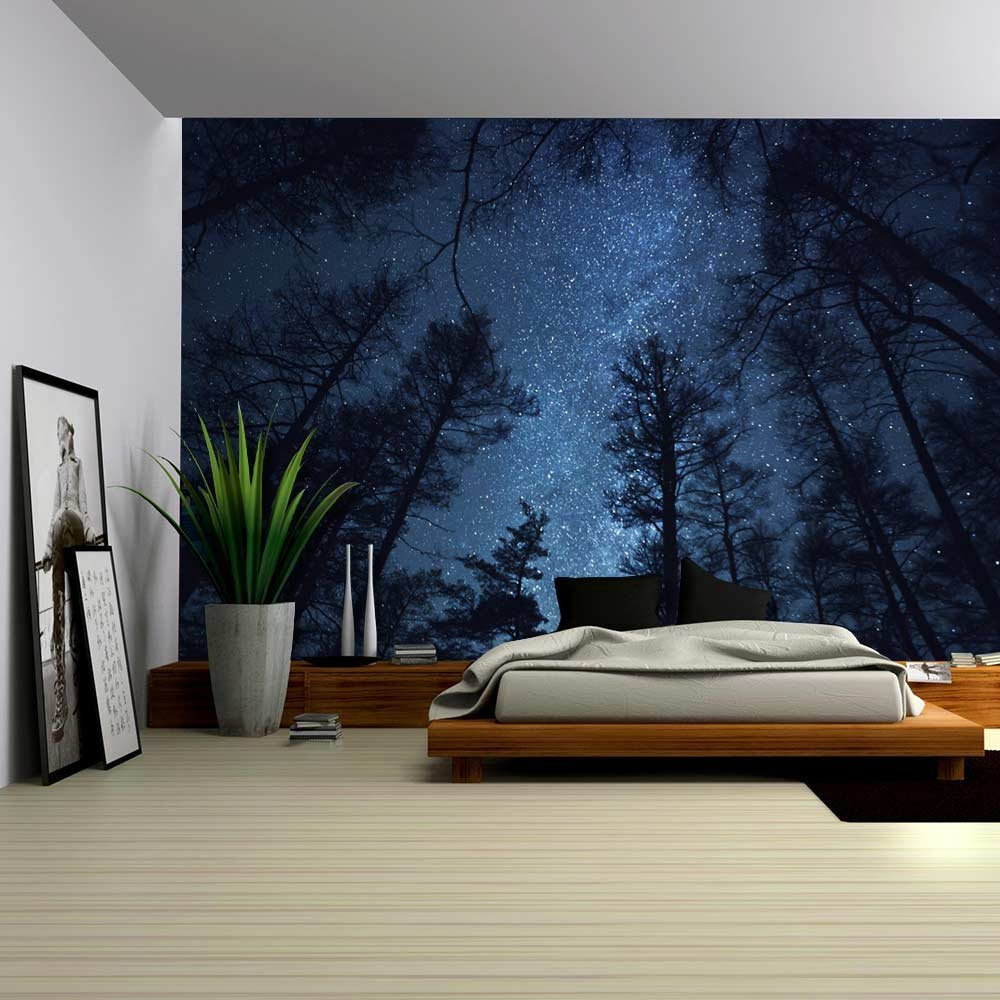 Starry Night Sky 3d Wallpaper For Bedroom - Frankfurt Am Main - HD Wallpaper 