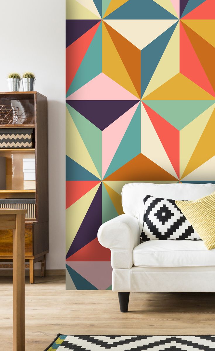 Living Room Stone Effect - HD Wallpaper 