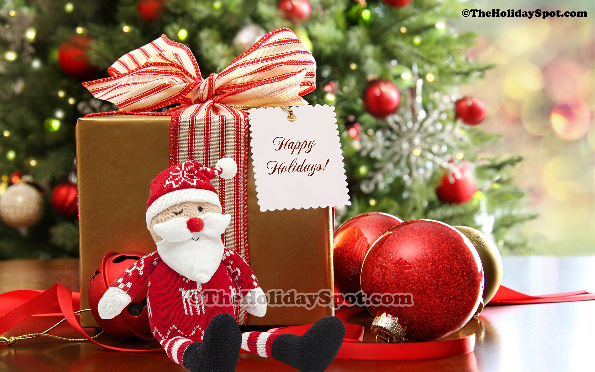 Happy Merry Christmas Gift - HD Wallpaper 