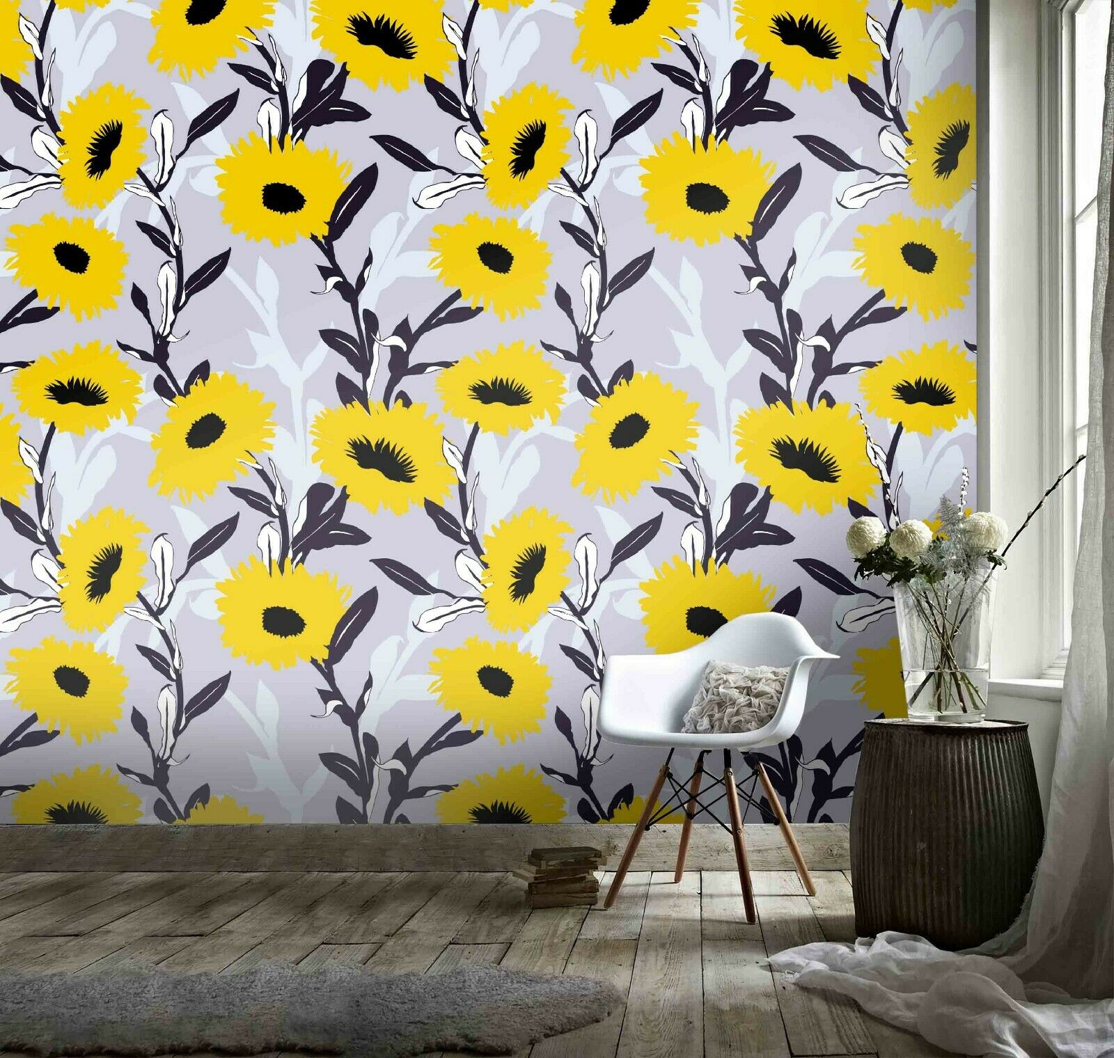 Best Offer 3d Yellow Flower, Pattern Self-adhesive - Brick Wall In White Paint - HD Wallpaper 