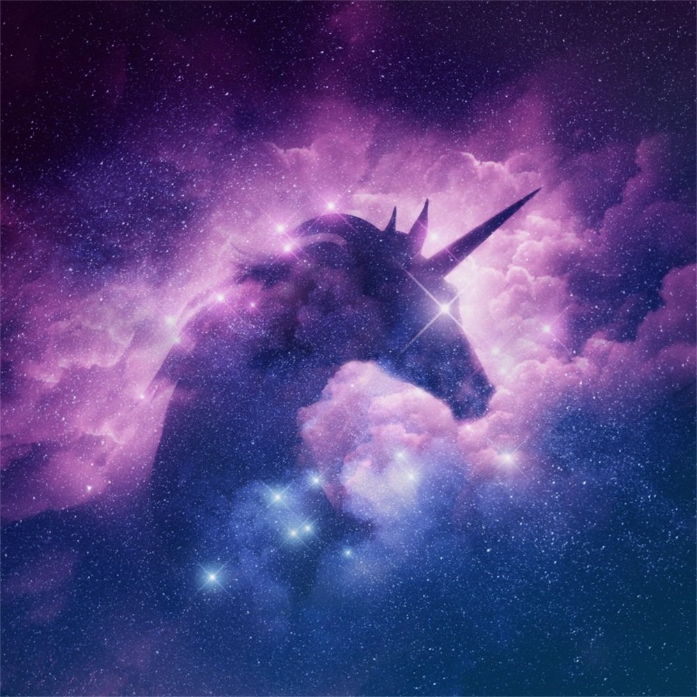 Galaxy Unicorn Background - 1000x1000 Wallpaper 