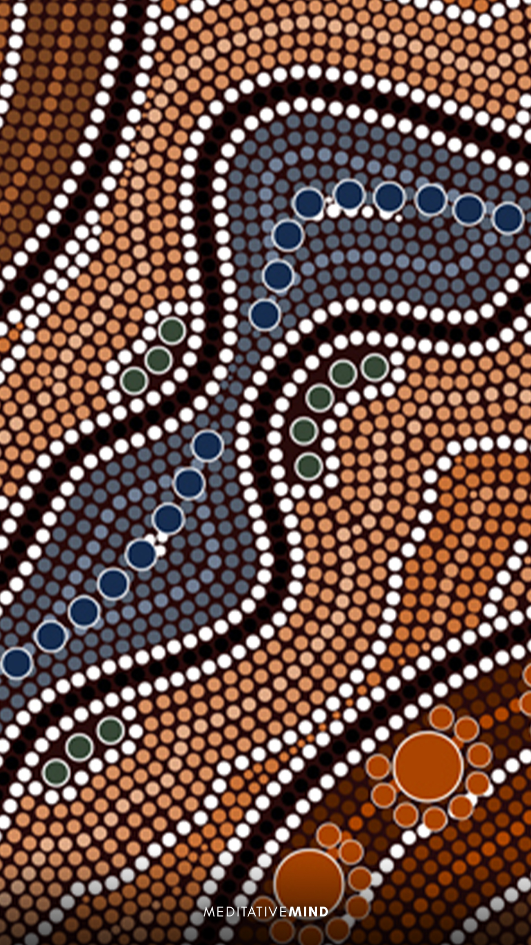 Traditional Aboriginal Dot Art - HD Wallpaper 