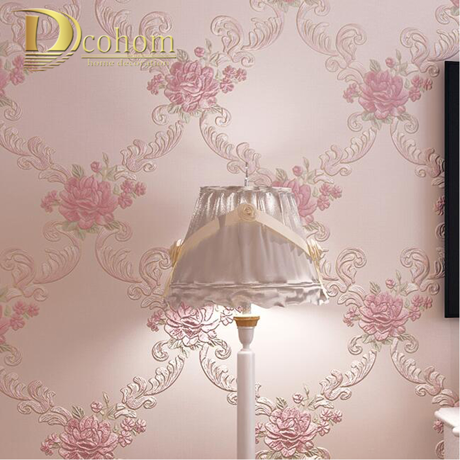 Wallpaper For Walls Prices - Floral Wallpaper Room Pink - HD Wallpaper 