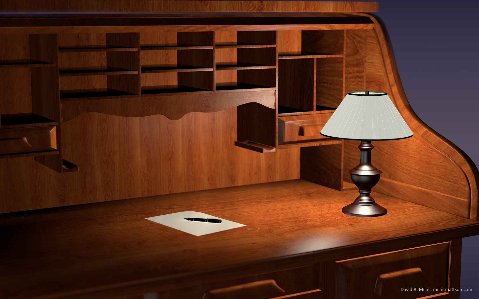 Roll Top Desk Wallpaper - Table Wallpaper For Desktop - HD Wallpaper 