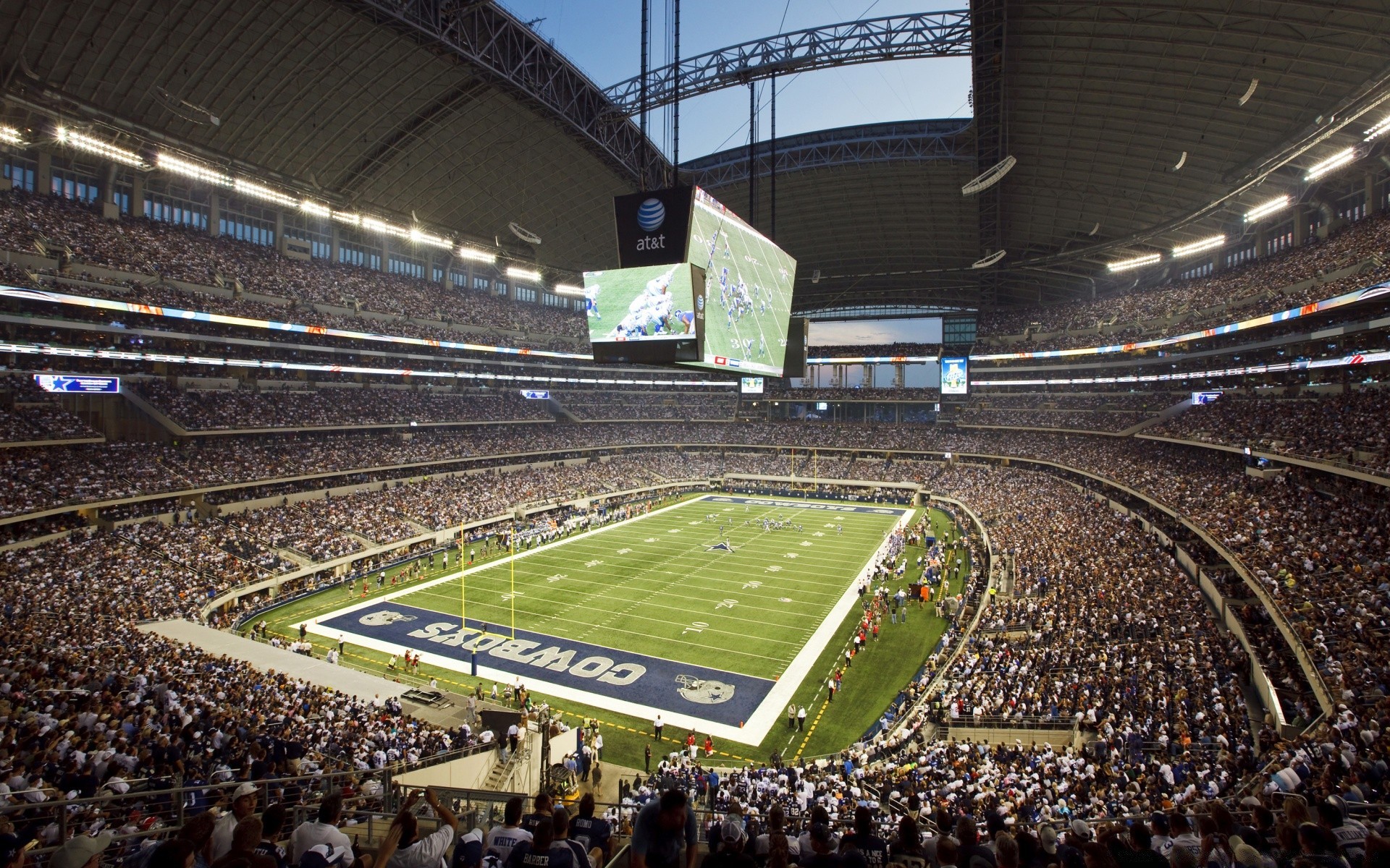 Football Stadium Competition Grandstand Soccer Sports - Dallas Cowboys Stadium Hd - HD Wallpaper 