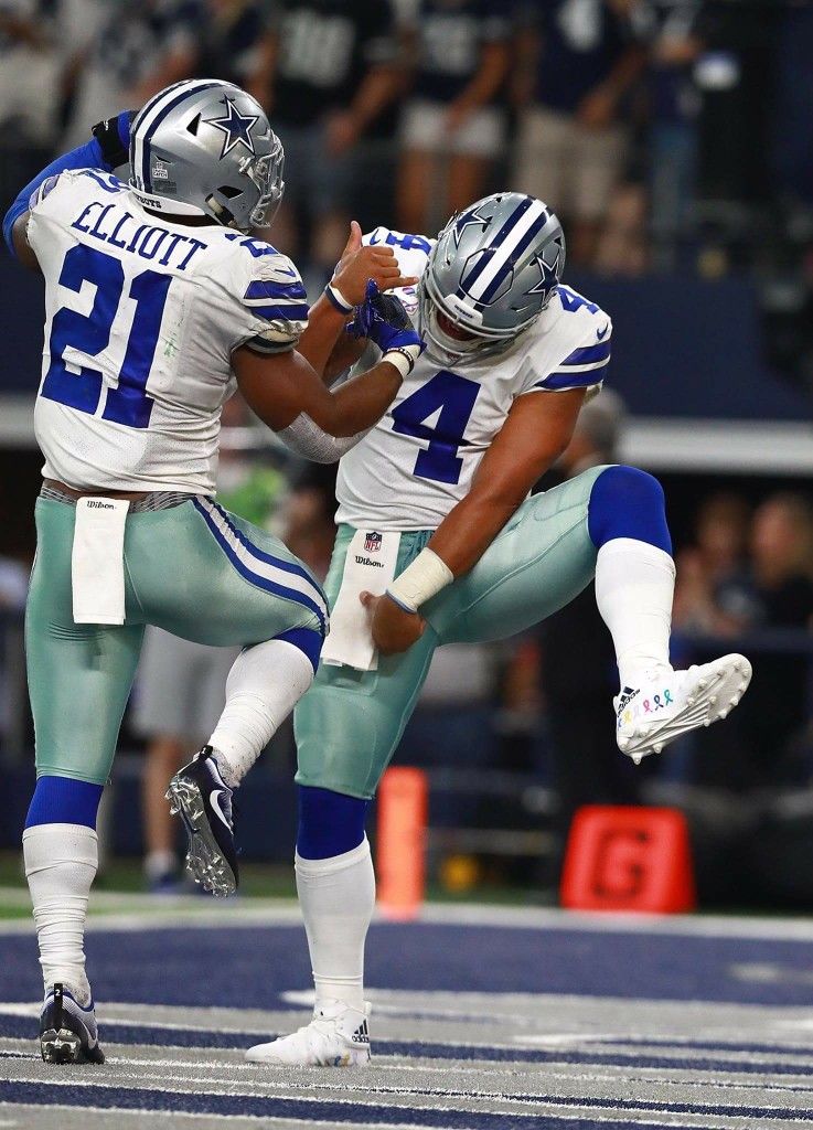 Dallas Cowboys Zeke And Dak - HD Wallpaper 