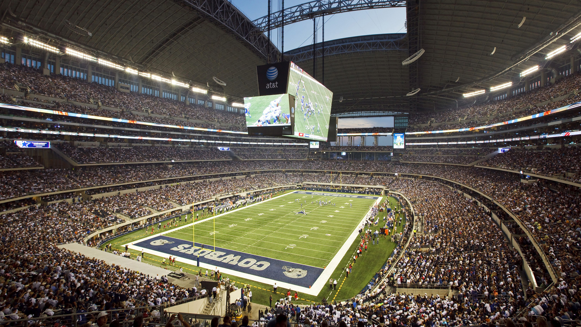 Nfl Dallas Cowboys Stadium During Game - Dallas Cowboys - HD Wallpaper 