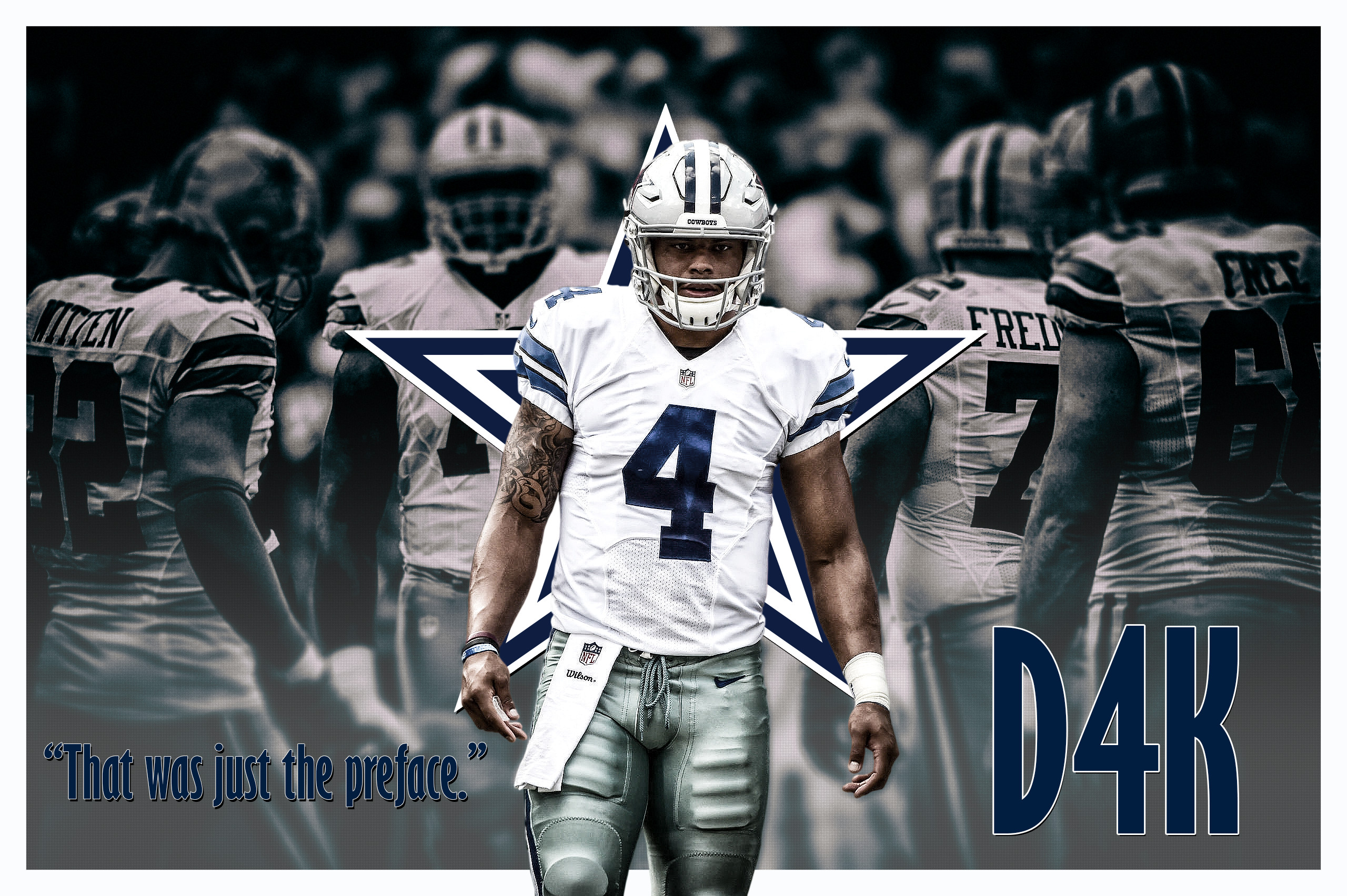 Dak Wallpaper - Cowboys Wallpaper Dak Prescott - HD Wallpaper 