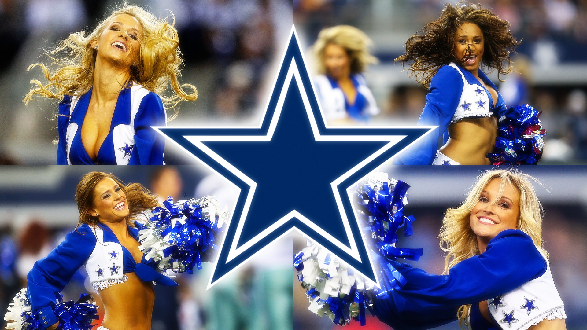 Dallas Cowboys Cheerleaders Wallpaper For Desktop - Dallas Cowboys Star - HD Wallpaper 