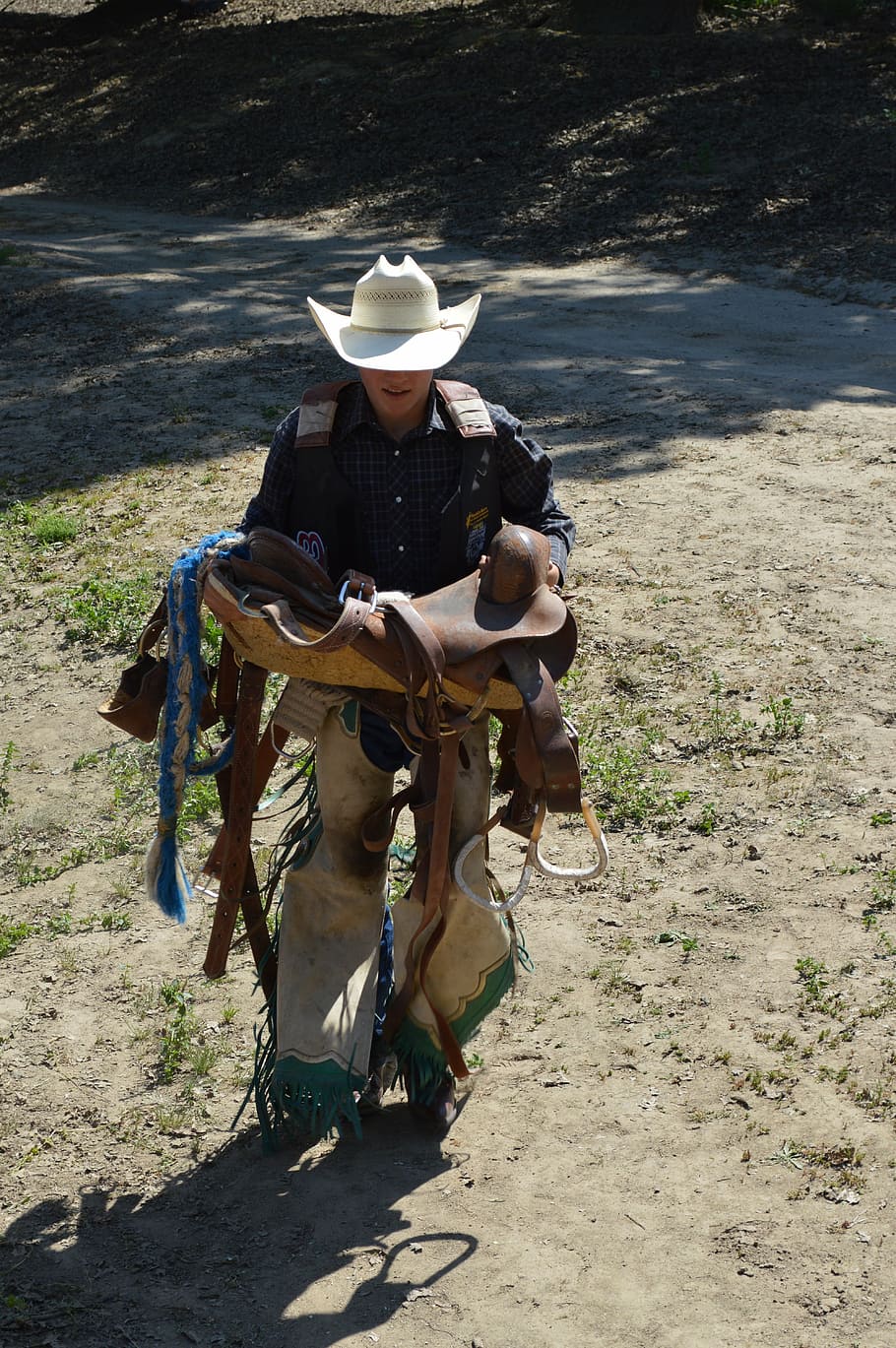 Talahi, Cowboy, Saddle, Ranch, Western, Country, Hat, - Descargar Imágenes De Vaqueros - HD Wallpaper 