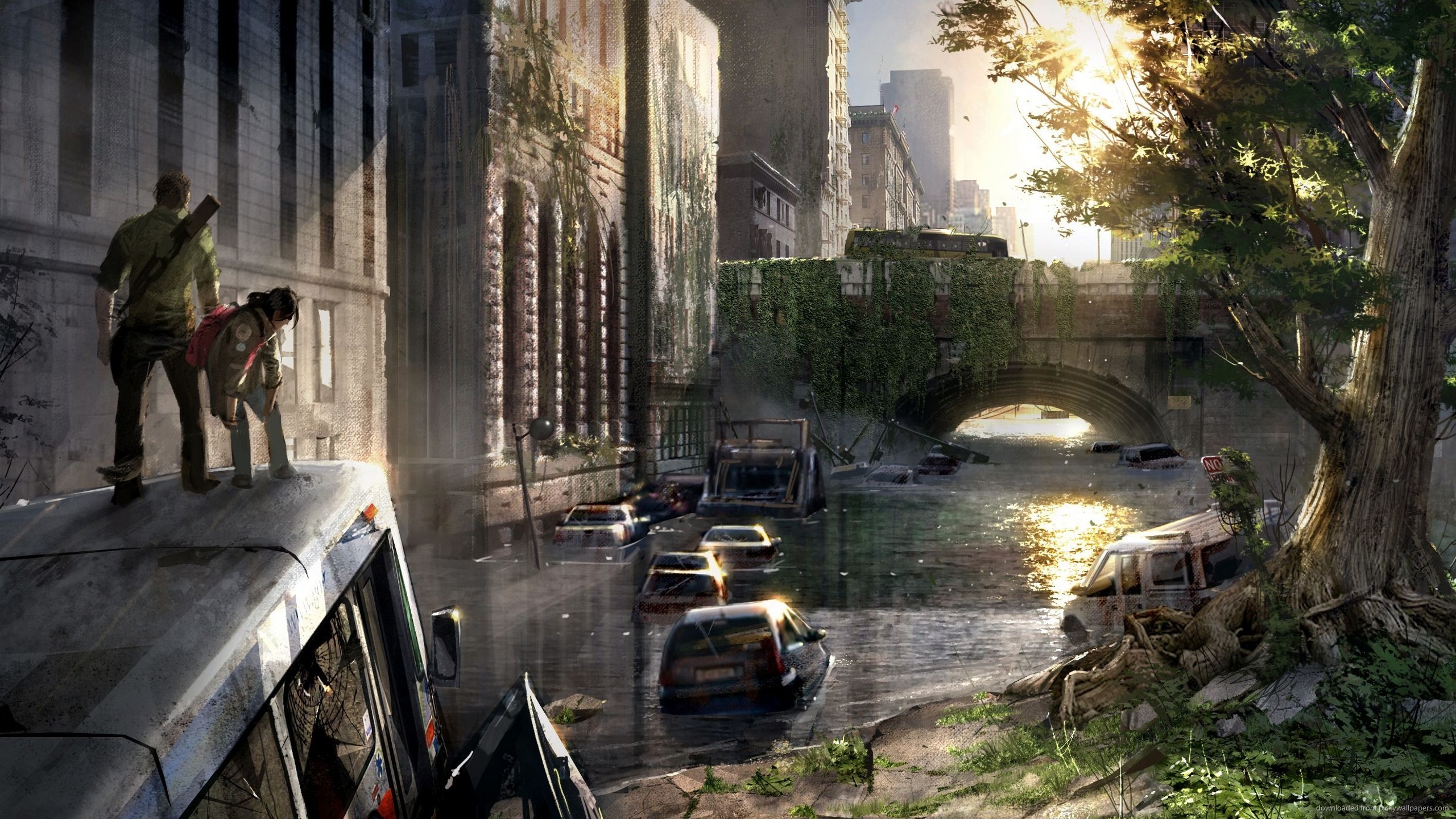 The Last Of Us Flooded City - Last Of Us - HD Wallpaper 