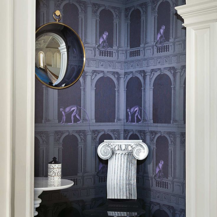 Cole & Son Fornasetti Procuratie E Scimmie - HD Wallpaper 