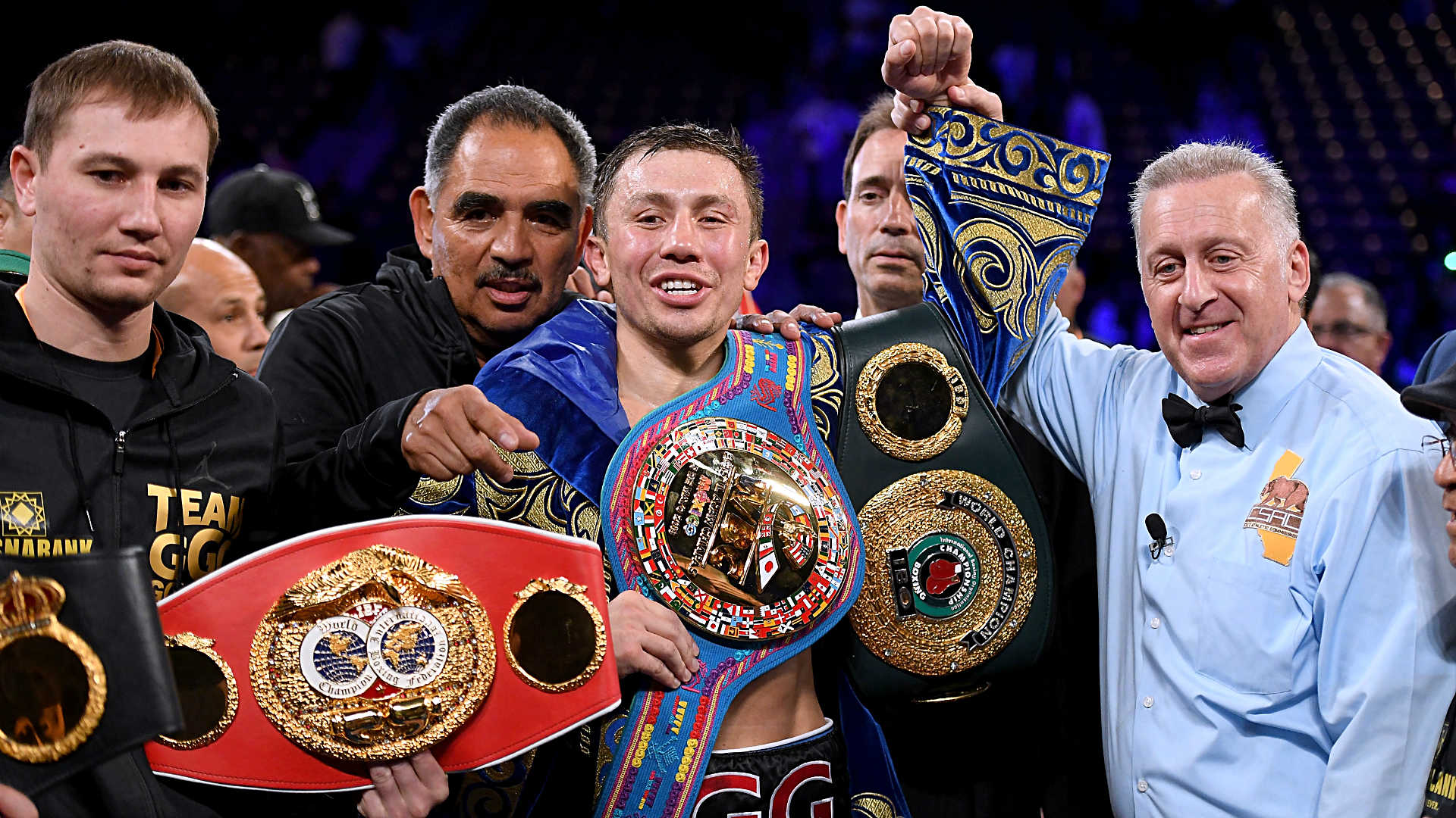 Ggg Belts 050518 Getty Ftr - Gennady Golovkin Belt Wbc - HD Wallpaper 