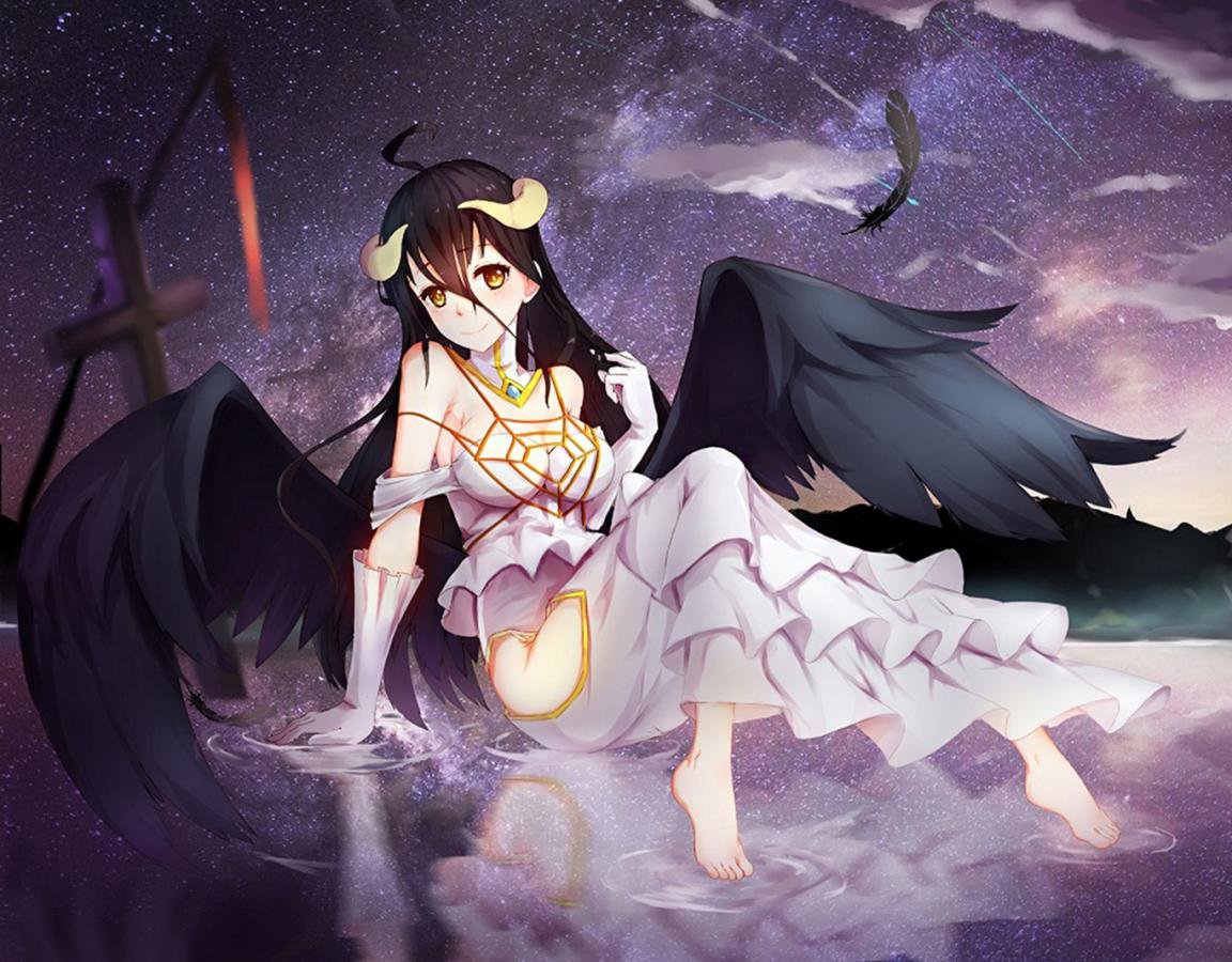 Free Download Albedo Wallpaper Id - Hd Wallpaper Of Albedo Overlord Anime - HD Wallpaper 
