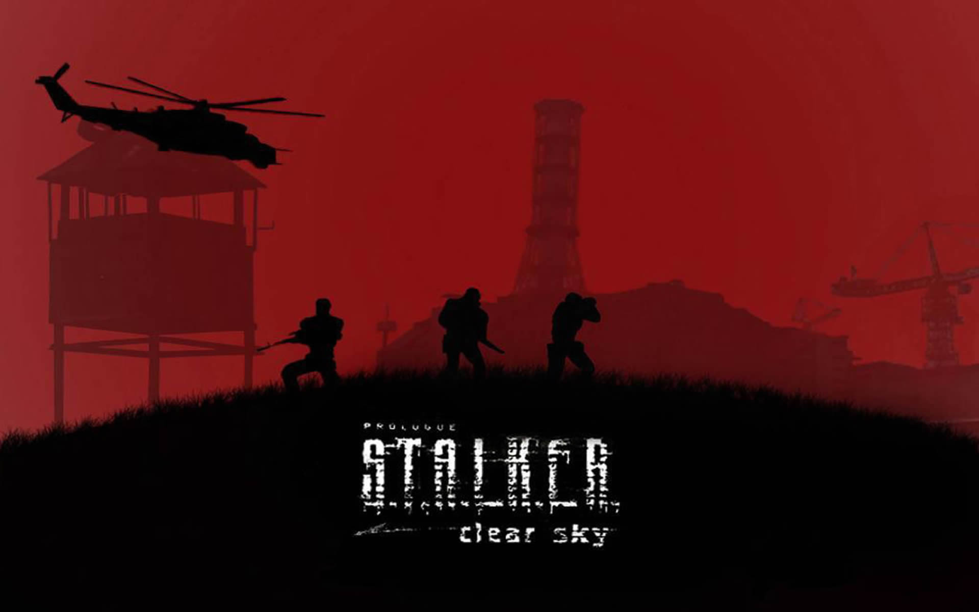 Red Sky Silhouette - Stalker Call Of Pripyat - HD Wallpaper 