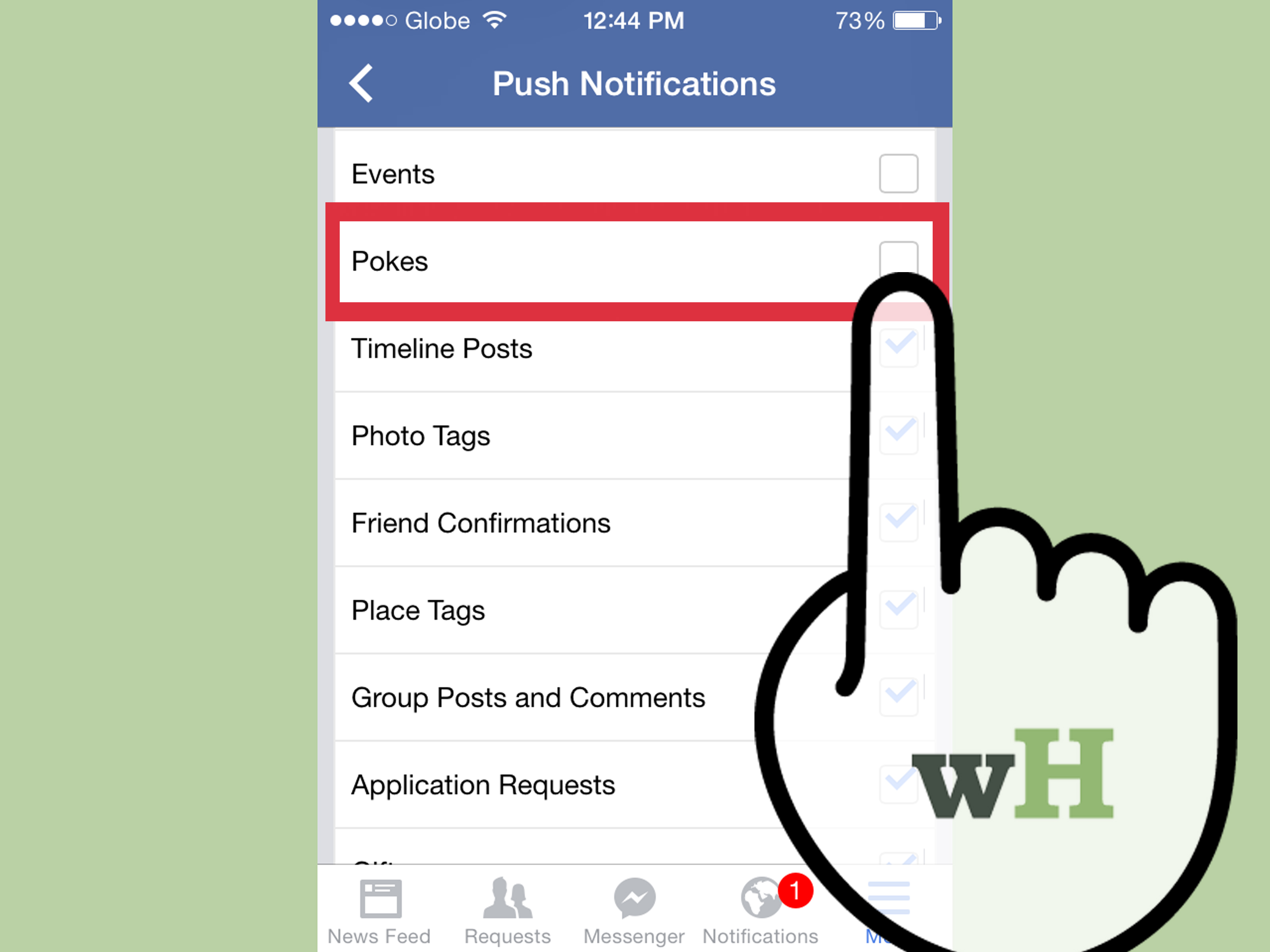 Image Titled Disable Facebook Places Notifications - Turn Off Comments On Facebook Using Iphone - HD Wallpaper 