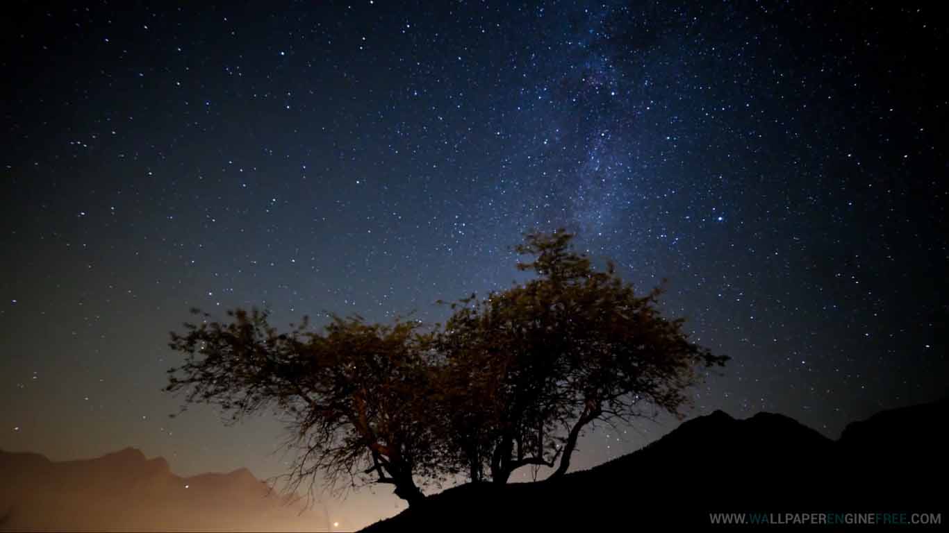 Milky Way Timelapse Animated Wallpaper Engine - Wünsche Ans Universum - HD Wallpaper 