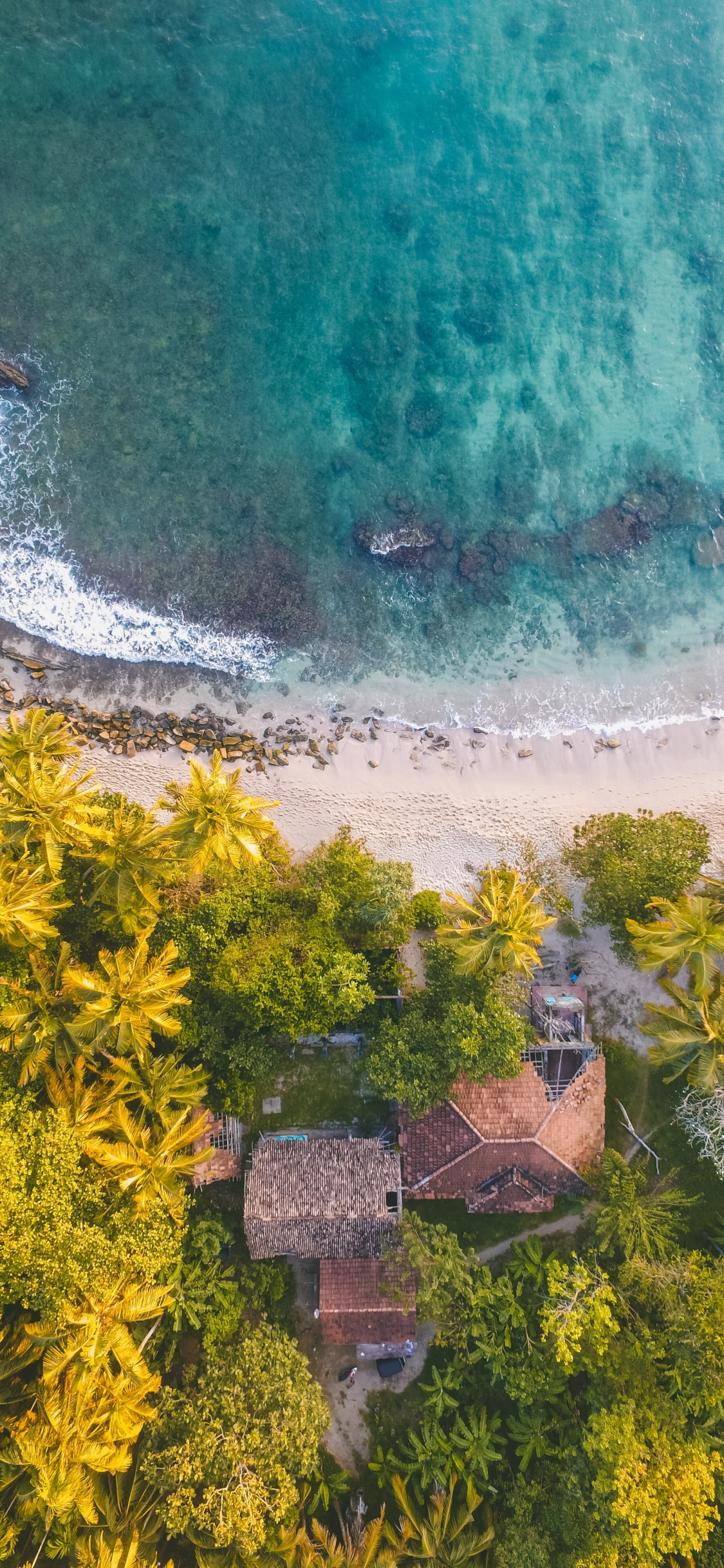 Aerial View, Beach, Coast, Villa, Wallpaper - Sri Lanka - HD Wallpaper 