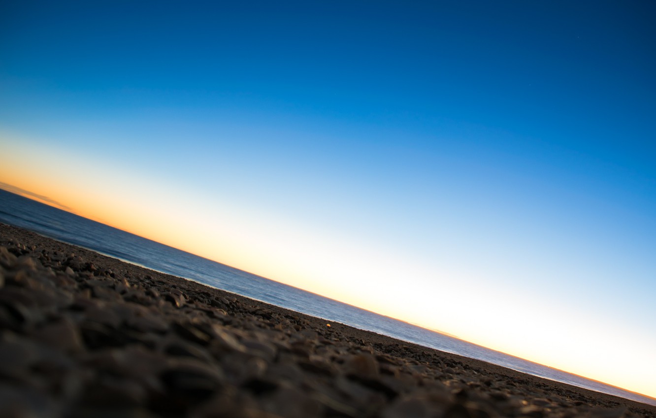 Photo Wallpaper Clear Sky, Beach, Twilight, Sky, Sea, - Sand - HD Wallpaper 