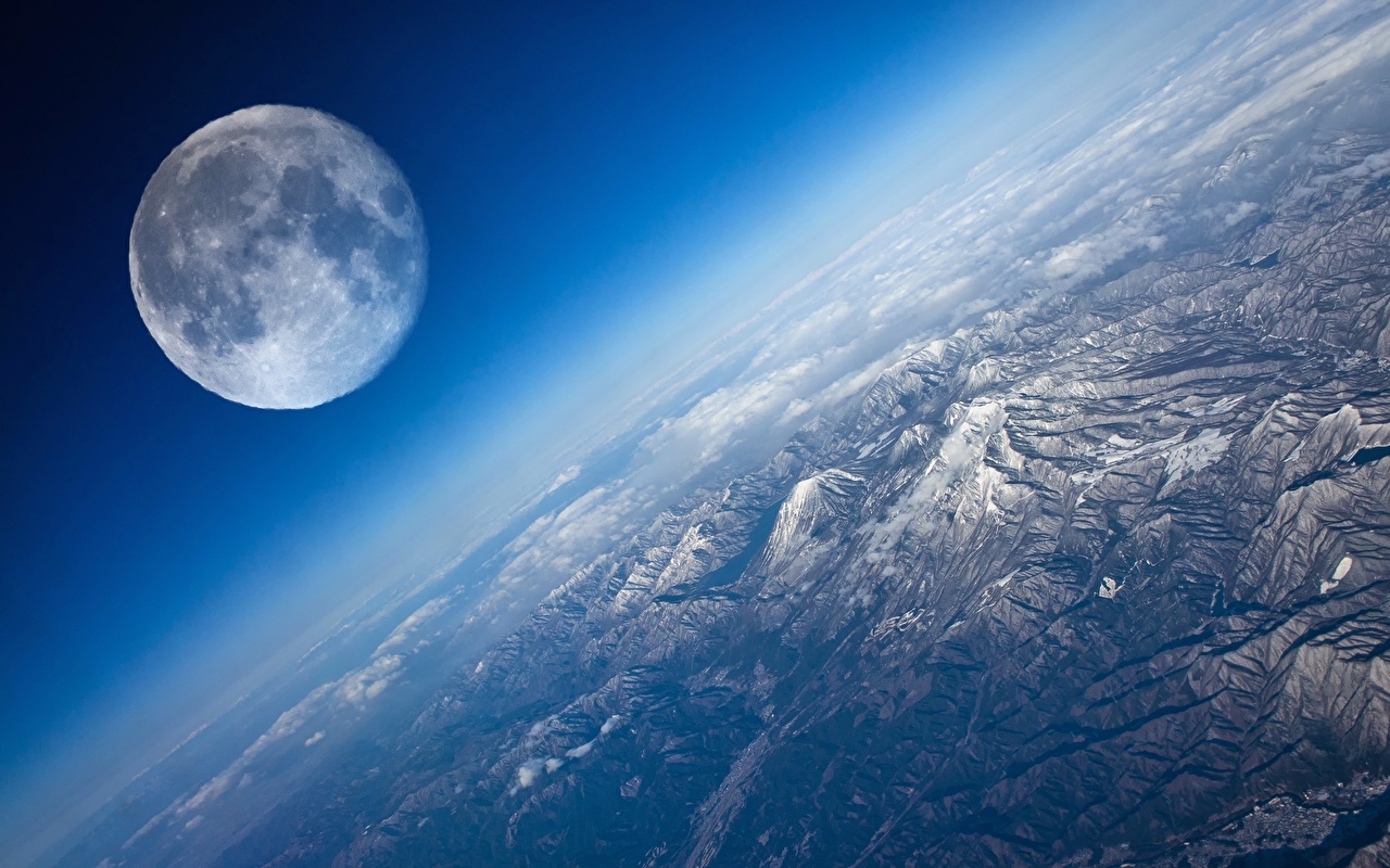 Moon Close Up From Earth - HD Wallpaper 
