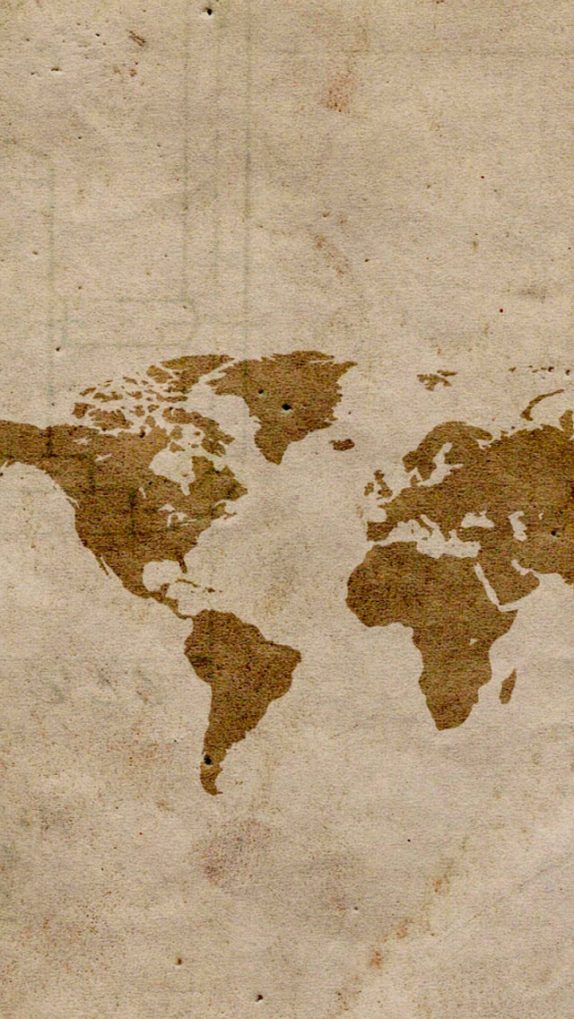 Map Iphone Wallpaper - World Map Wallpaper Android - HD Wallpaper 