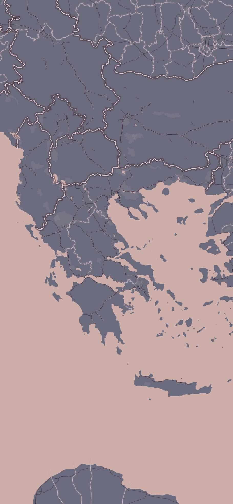 Greece Map Vector Free - HD Wallpaper 