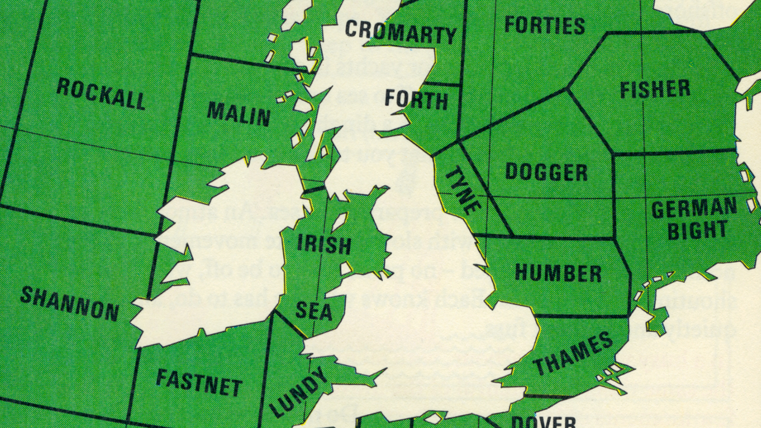 Vintage Shipping Forecast Map - HD Wallpaper 
