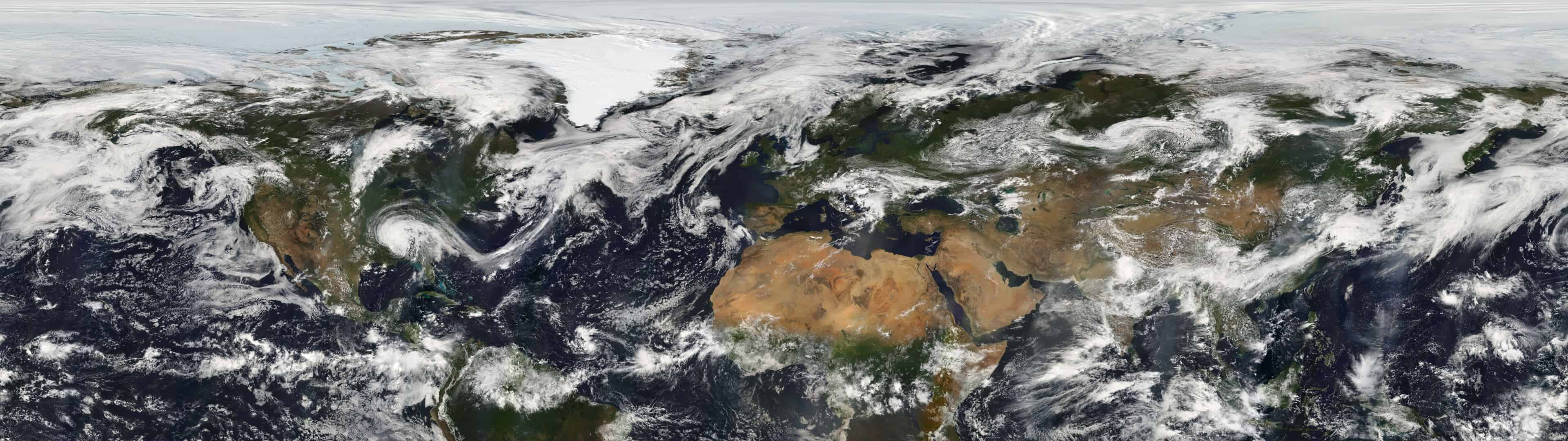 World Map Satellite View Dual Monitor Wallpaper - Dual Monitor