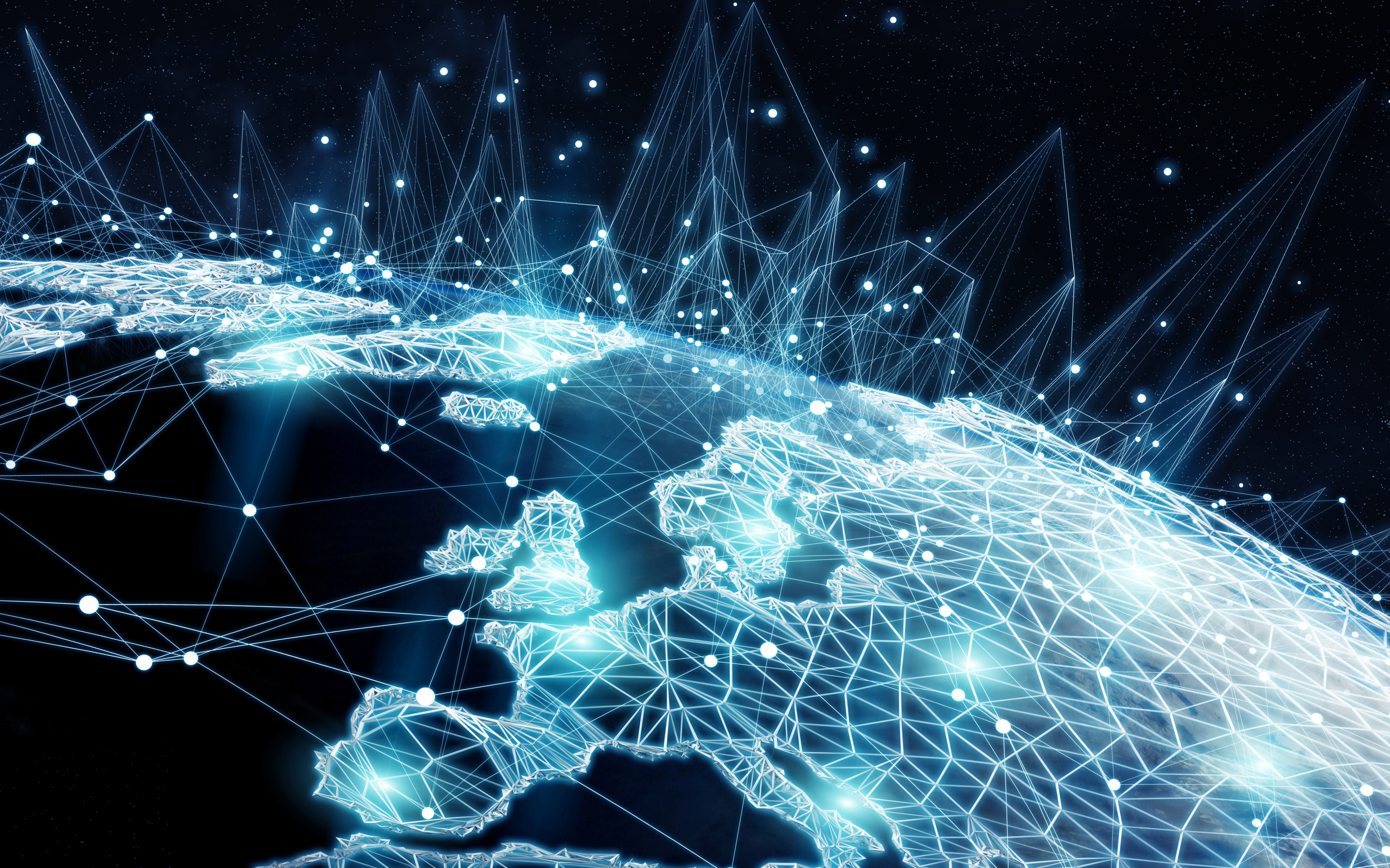 4k, Network, Satellite, Globe, Art, Network Concept, - Network Wallpaper 4k - HD Wallpaper 