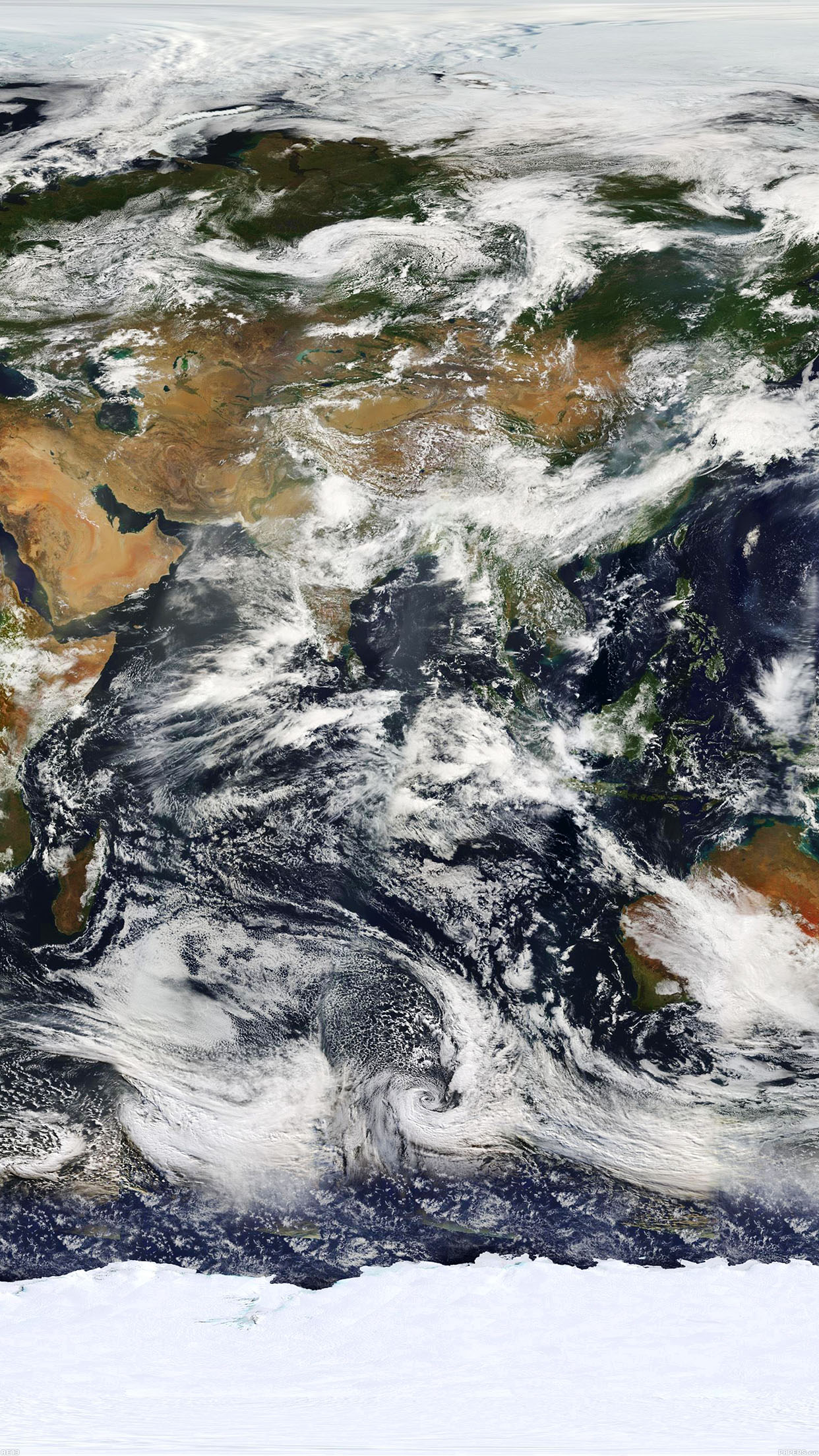 World Map Satellite Nasa - HD Wallpaper 