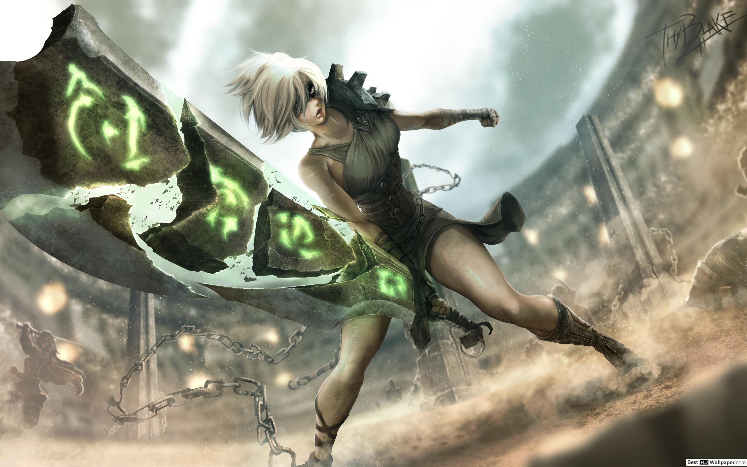 League Of Legends Riven Wallpaper Phone 2560x1600 Wallpaper Teahub Io