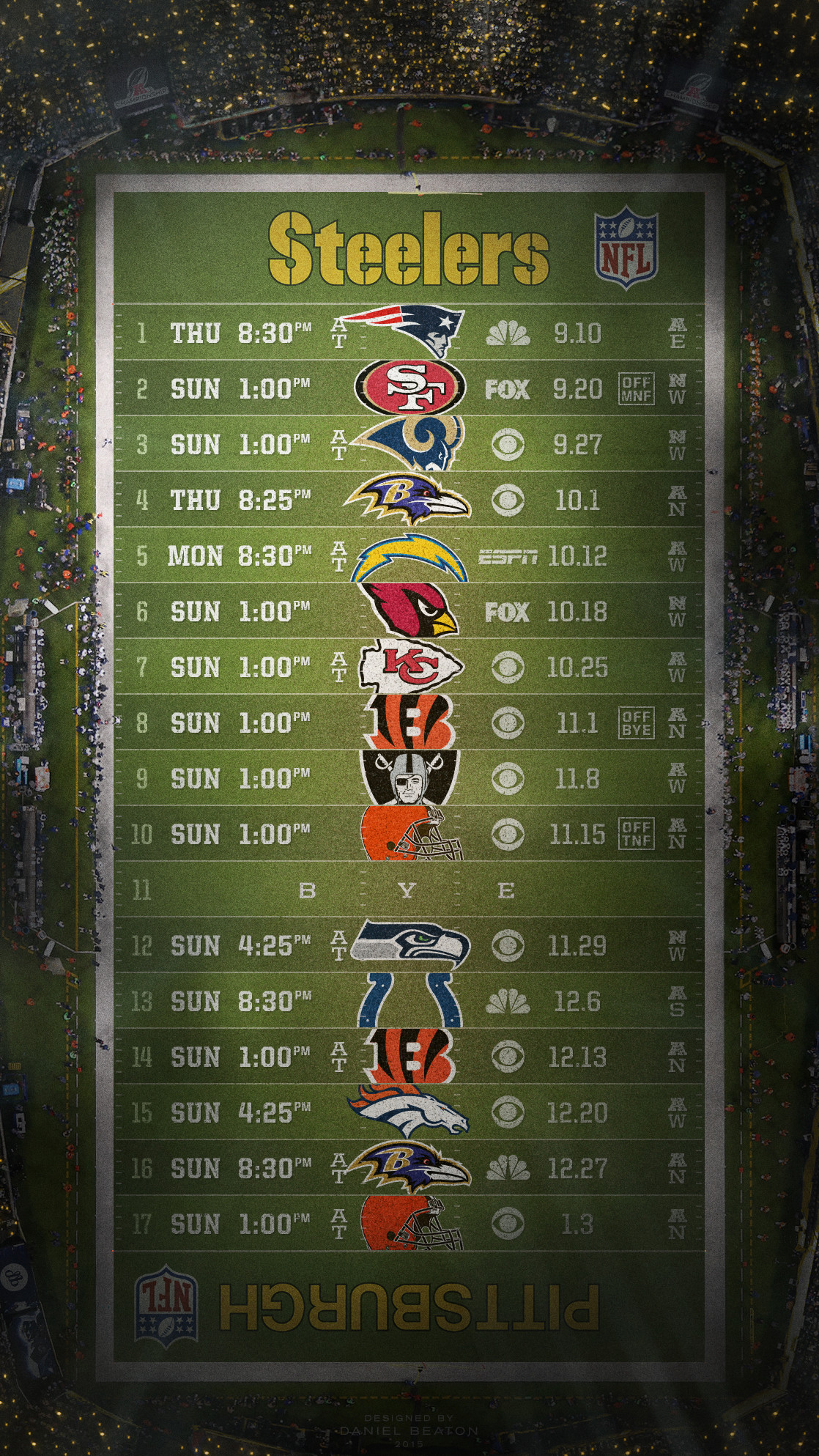 2016 Nfl Schedule Wallpapers Page 3 Of 8 Nflrt 
 Data-src - Patriots Schedule Wallpaper 2018 - HD Wallpaper 