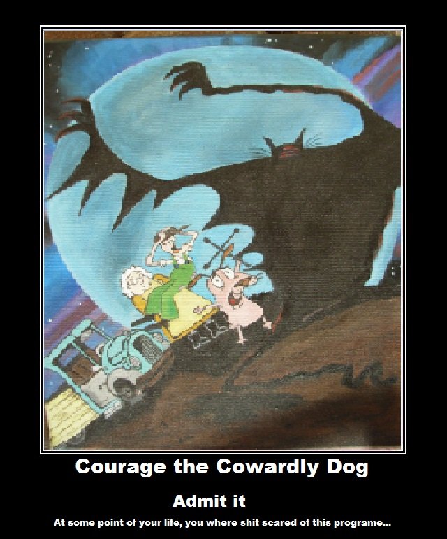 Scary Show - Courage The Cowardly Dog So Scary - HD Wallpaper 