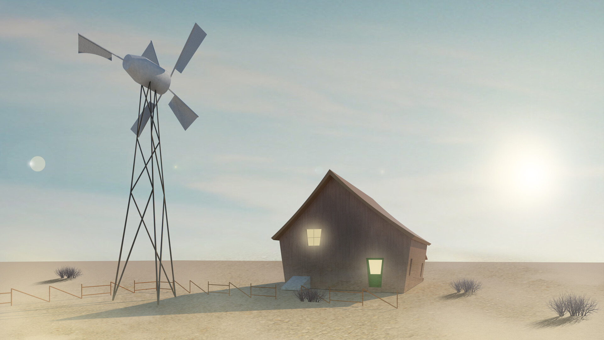 Windmill - HD Wallpaper 