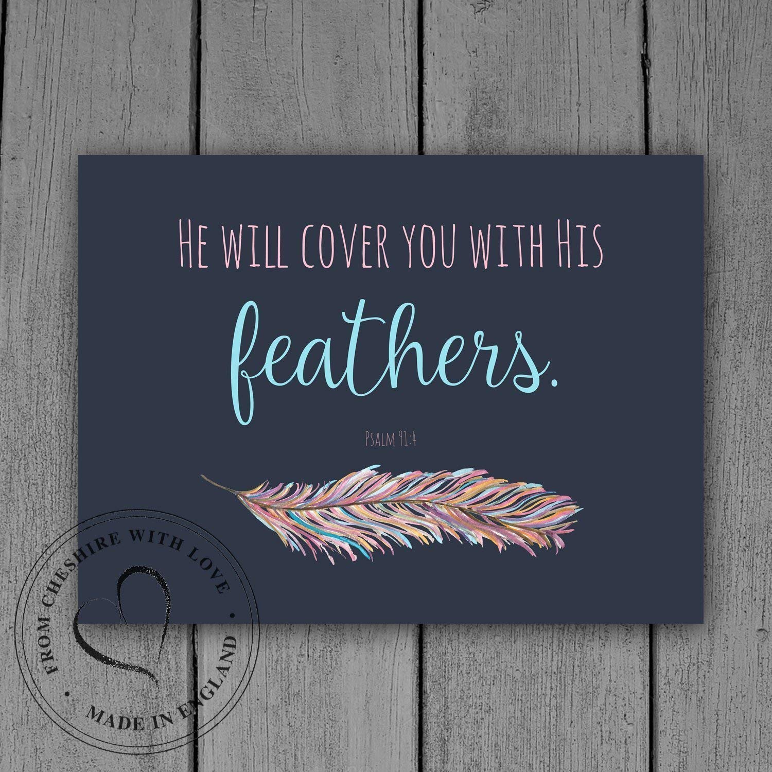 He Will Cover You With His Feathers - Poster - HD Wallpaper 