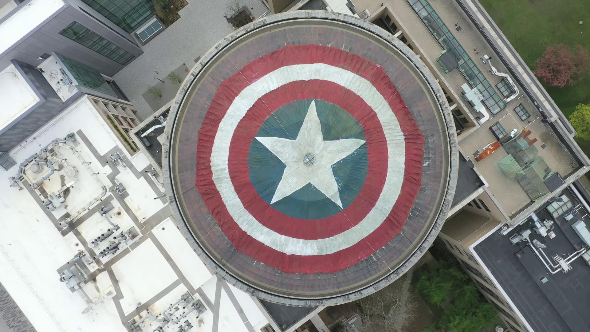 Top View Of Captain America S Shield - Mit Captain America Dome - HD Wallpaper 