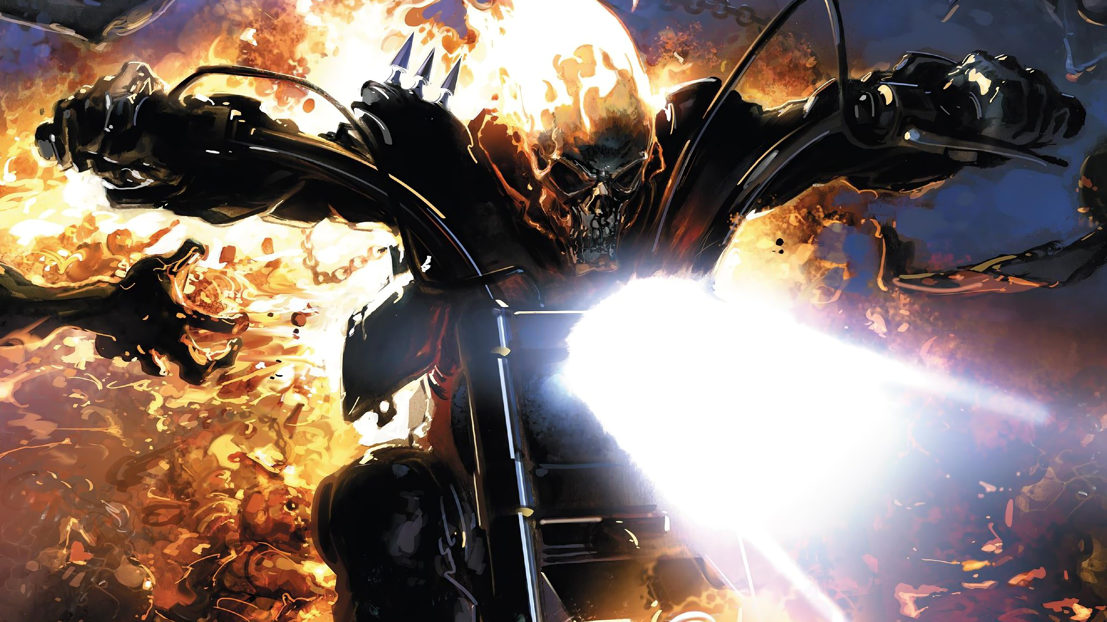 Ghost Rider, 4k, - King Of Hell Ghost Rider - HD Wallpaper 