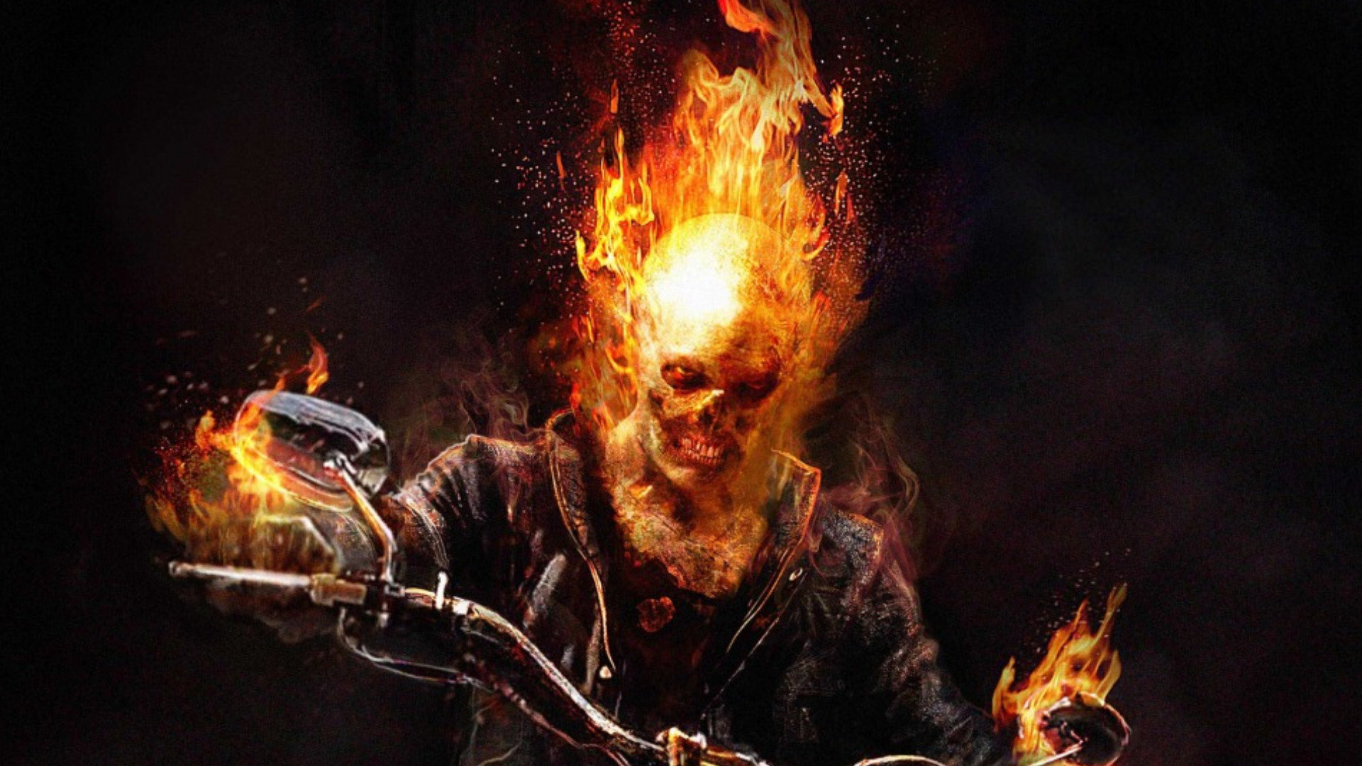 Awesome Ghost Rider Free Wallpaper Id - Ghost Rider Wallpaper Pc Hd - HD Wallpaper 
