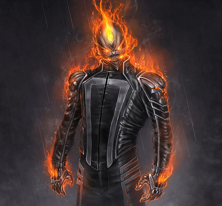 Marvel, Ghost Rider, Robbie Reyes, Hd Wallpaper - Ghost Rider Wallpaper 4k - HD Wallpaper 