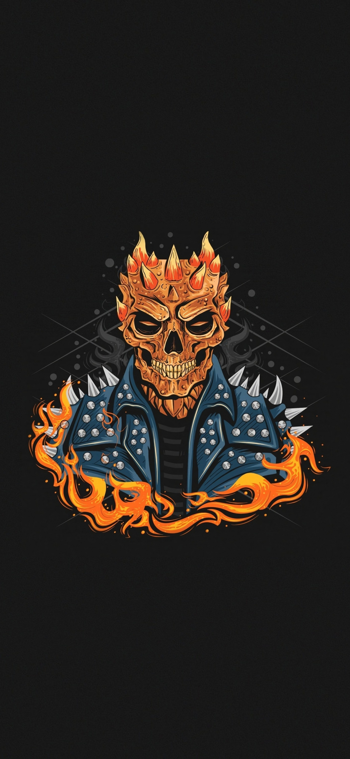Ghost Rider, Dark, Marvel, Minimal, Wallpaper - Marvel 4k Ultra Hd - HD Wallpaper 