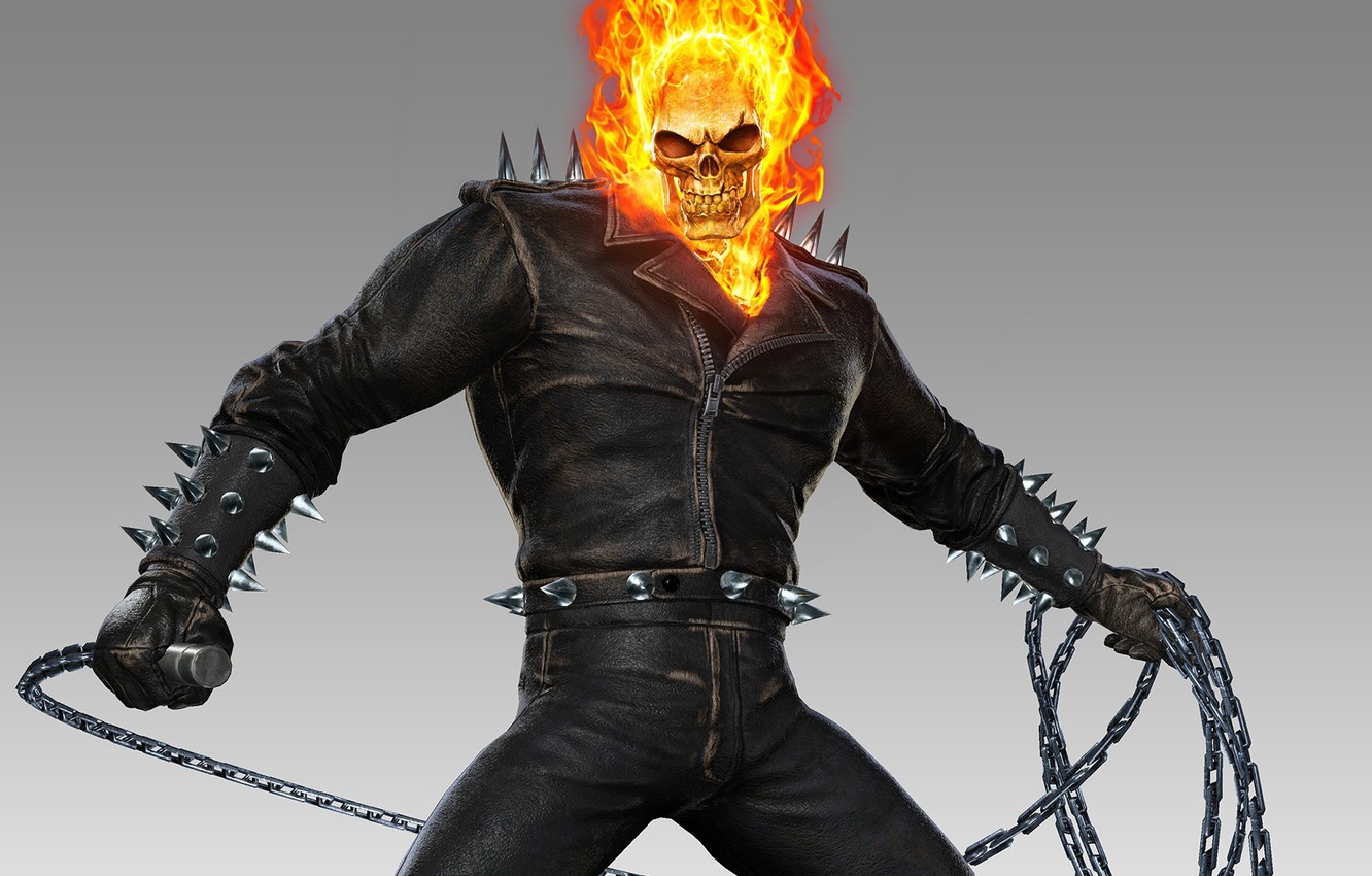 Photo Wallpaper Ghost Rider, Ghost Rider, Marvel Vs - Ghost Rider Marvel Vs Capcom Infinite - HD Wallpaper 