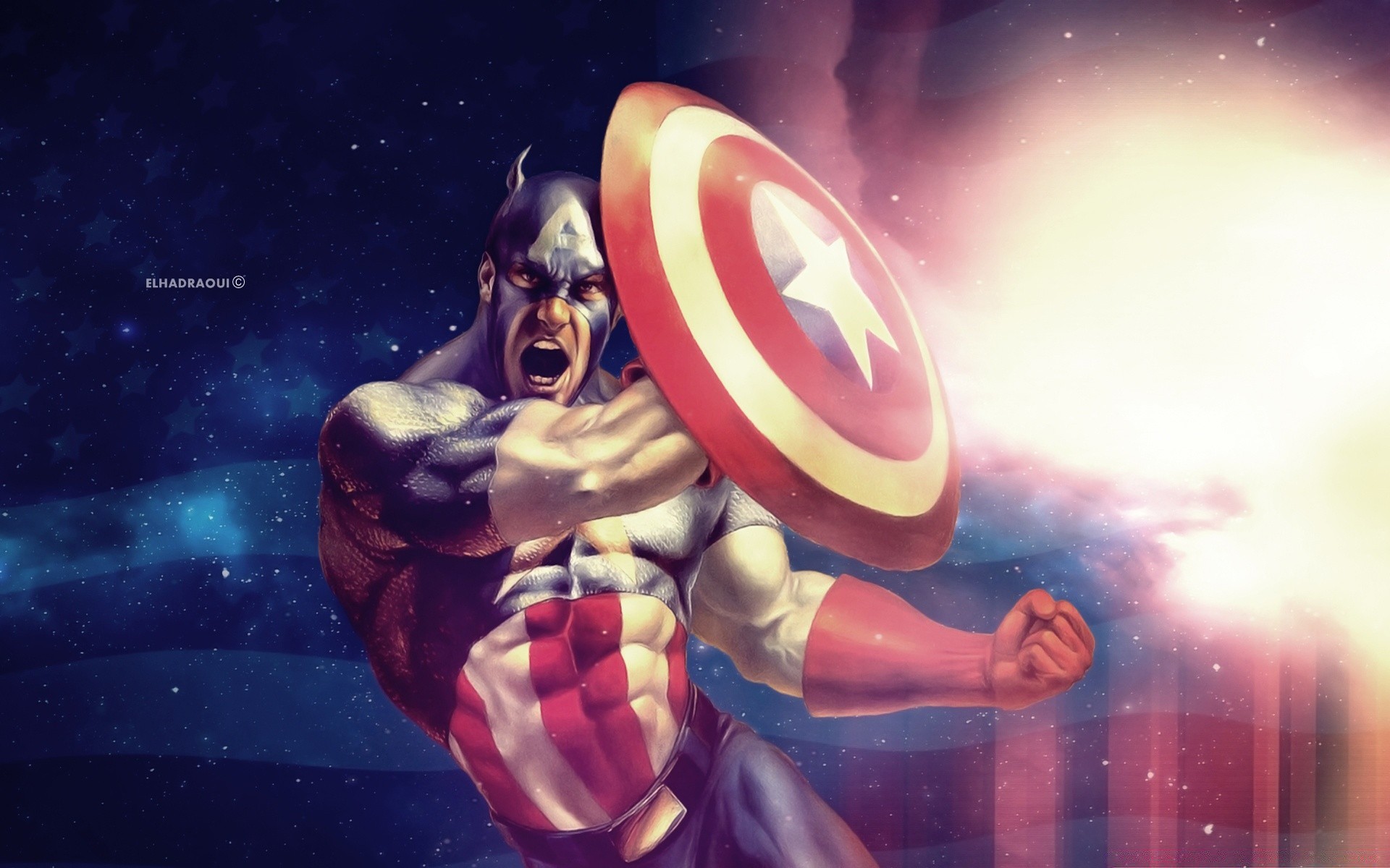 Cartoons Celebration - Marvel Masterpieces Captain America - HD Wallpaper 