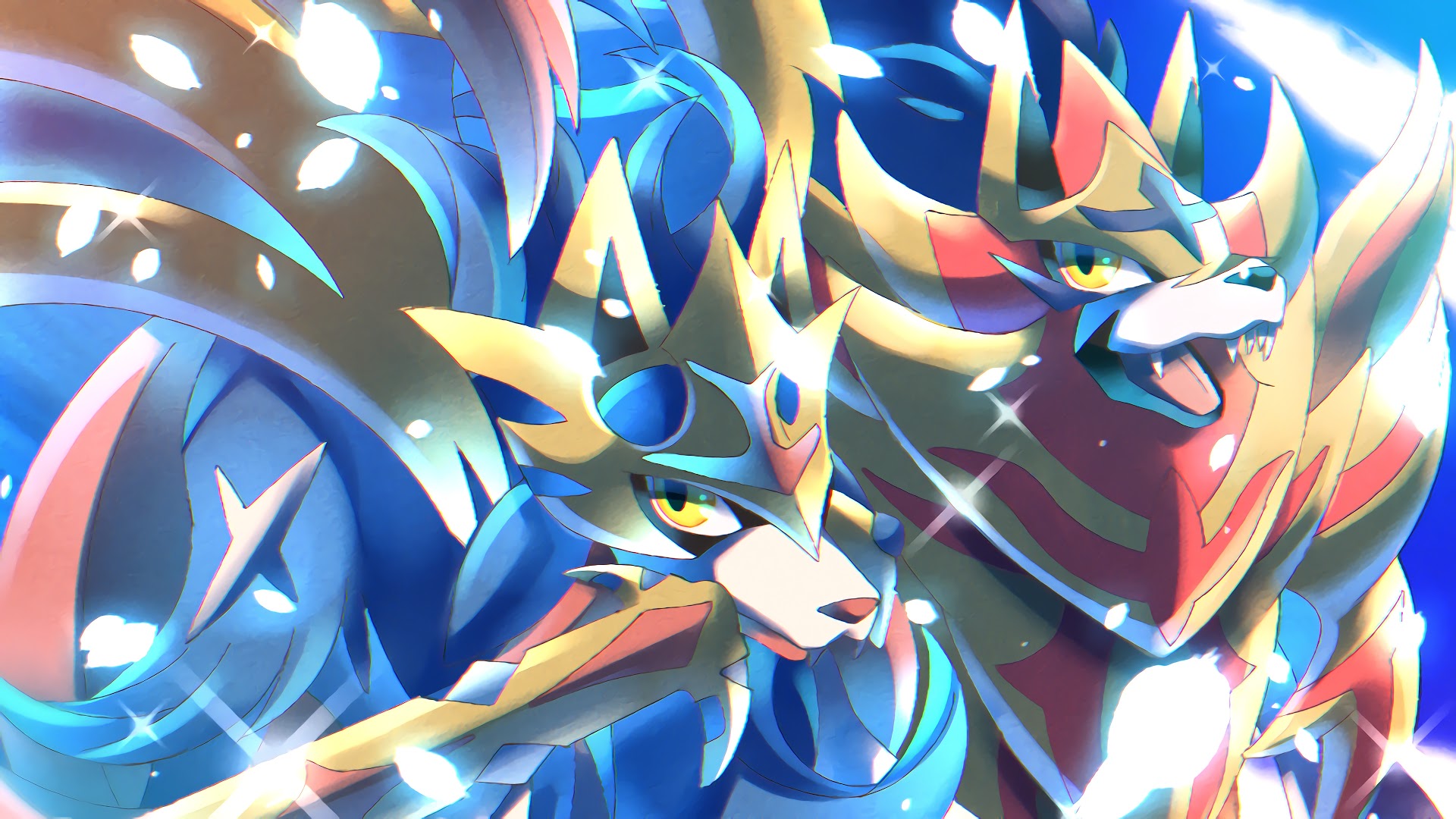 Zacian And Zamazenta, Pokemon Sword And Shield, 4k, - Sword And Shield Art Pokemon - HD Wallpaper 