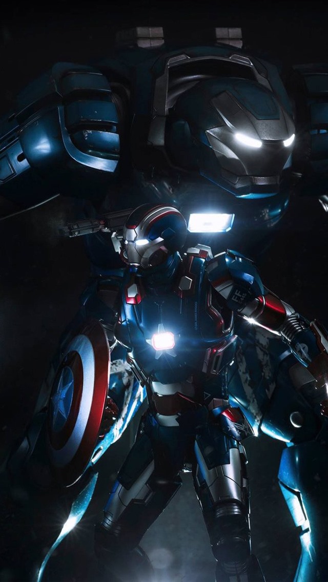 Iphone Wallpaper Iron Man, Captain America, Shield - Iphone Iron Man 3 - HD Wallpaper 