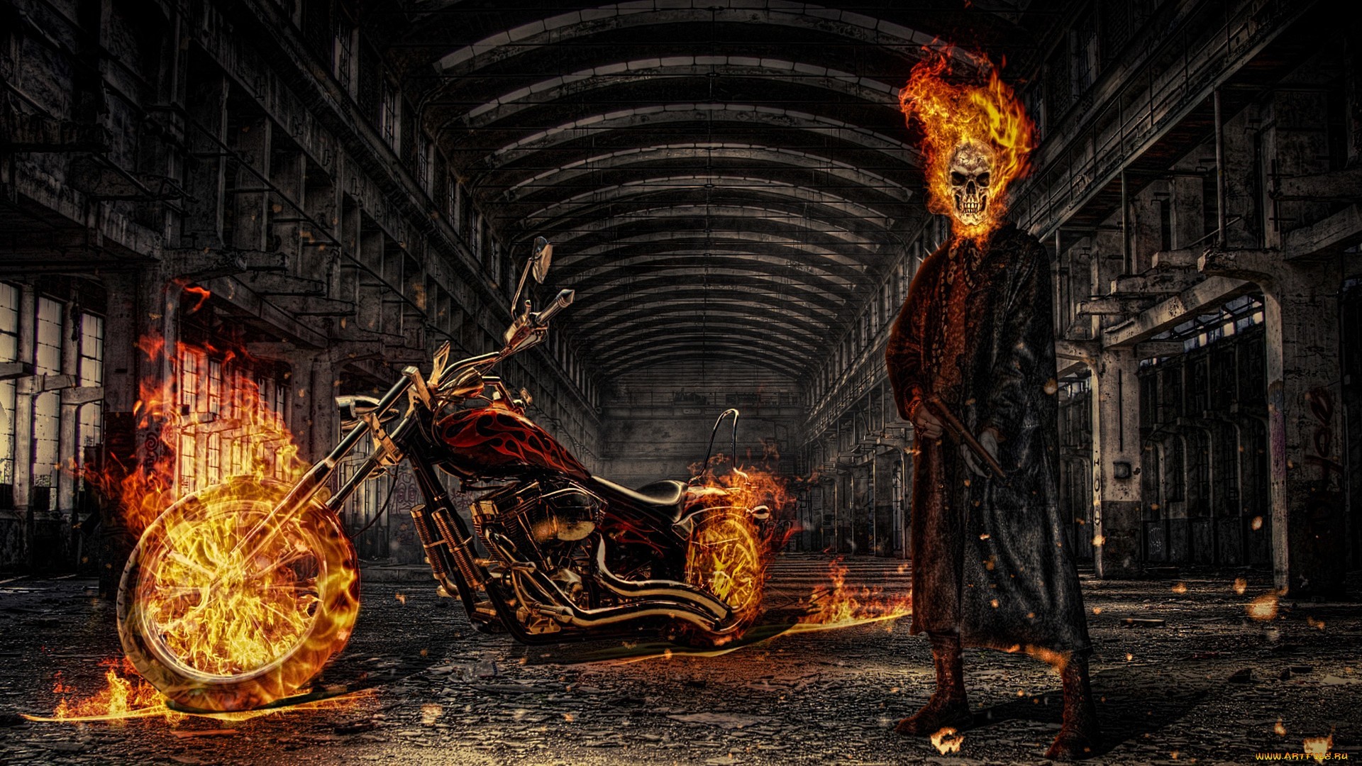 Ghost Rider Wallpaper 
 Data-src /w/full/2/9/7/38208 - Ghost Rider Hd Wallpaper For Pc - HD Wallpaper 