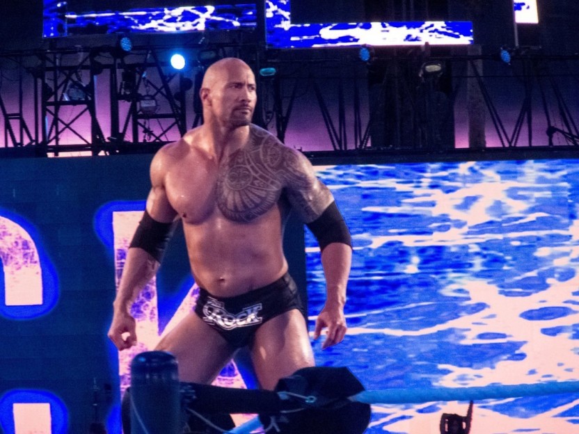 Rock In Wwe Ring - HD Wallpaper 