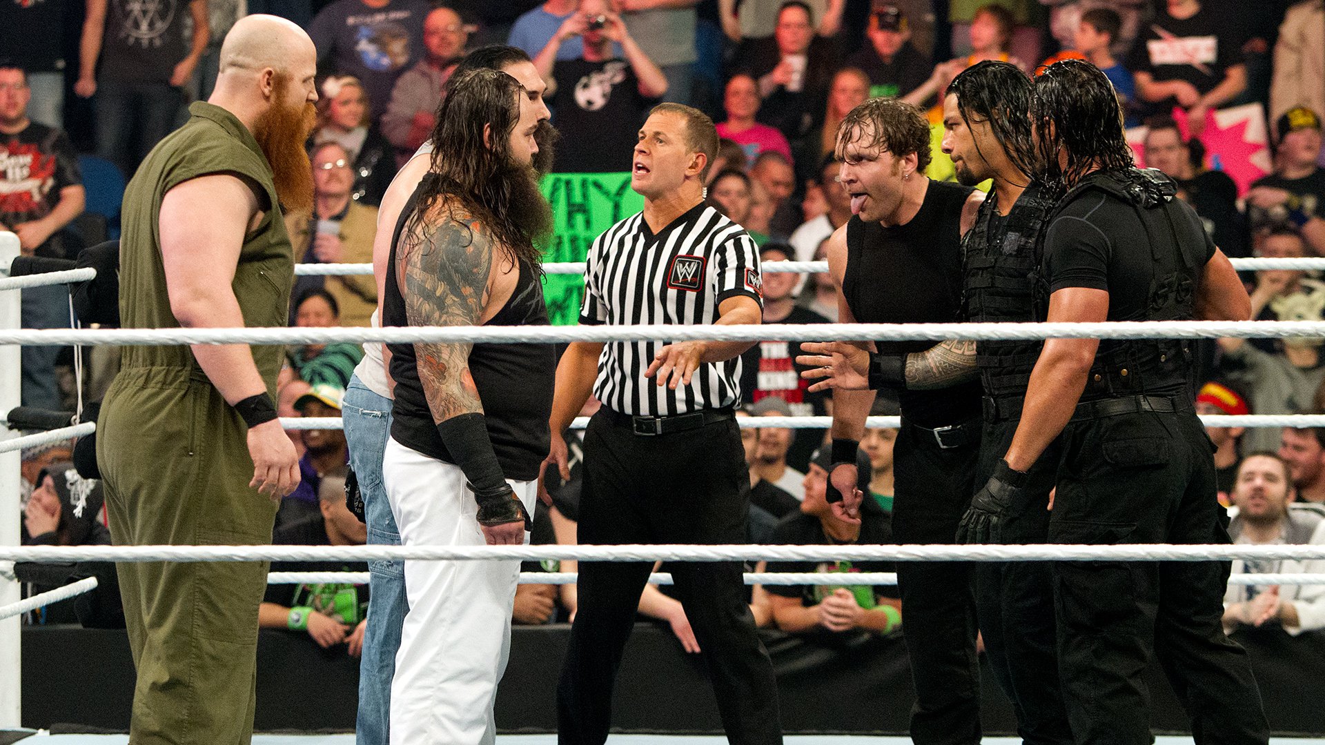 Shield Vs Wyatt Family Elimination Chamber - HD Wallpaper 