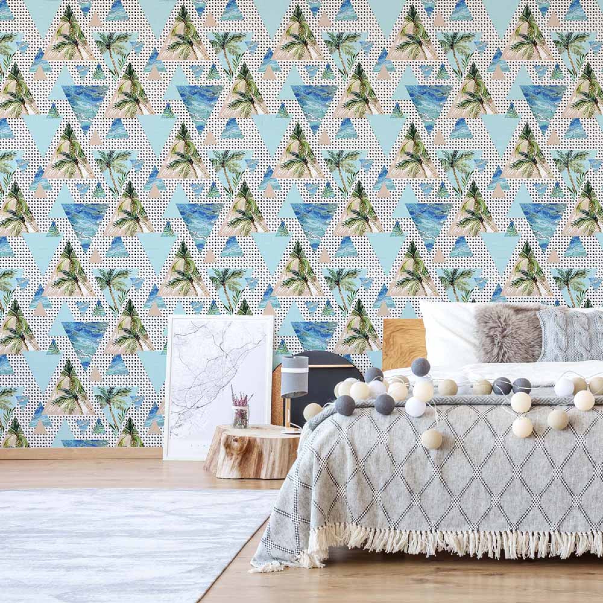 Modern Tropical Pattern - Tapeta Na Stenu Hory - HD Wallpaper 