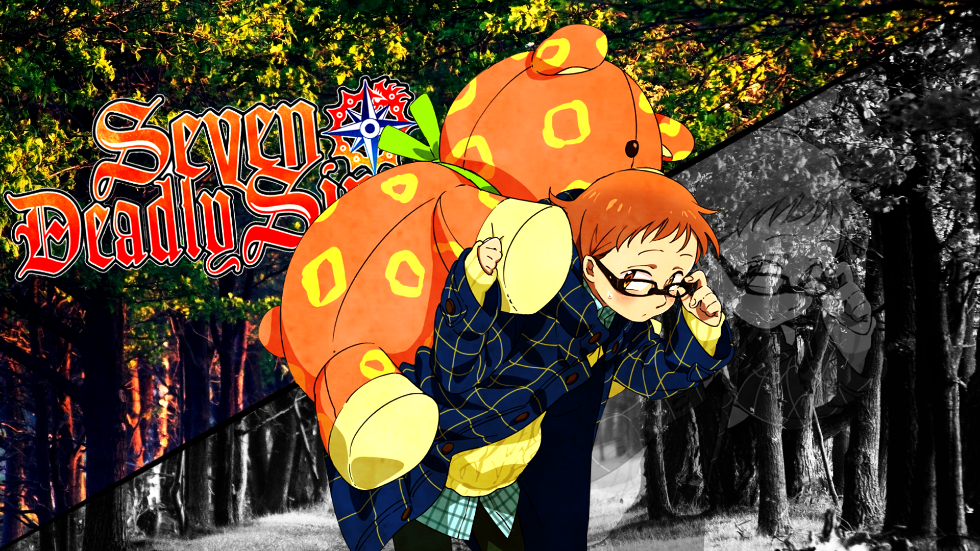 King Los 7 Pecados Fanart Con Lentes - HD Wallpaper 