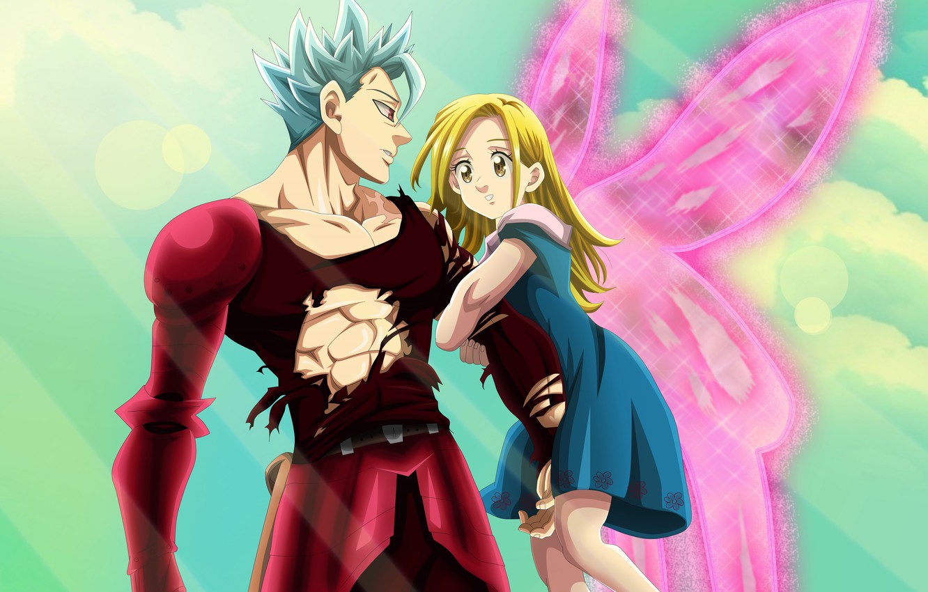 Photo Wallpaper Anime, Art, Nanatsu No Taizai, The - Nanatsu No Taizai Elaine Wings - HD Wallpaper 